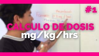 CALCULO DE DOSIS EN ENFERMERIA | mg/kg/hrs | Administración de Medicamentos | MUY FACIL