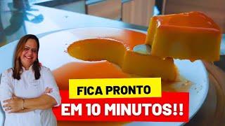 O Pudim Mais Fácil Do Mundo -Fica Pronto Em 10 Minutos !!