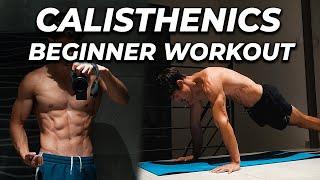 10 min CALISTHENICS workout at home for BEGINNERS | no equipment