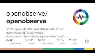 GitHub - openobserve/openobserve:  10x easier,  140x lower storage cost,  high performance,...