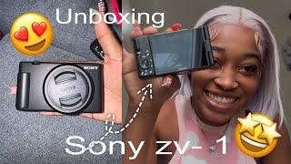 Unboxing my Sony zv - 1 ( my first camera )