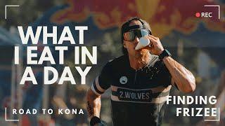 WHAT I EAT IN A DAY // Road to Kona triathlon world Ironman champs