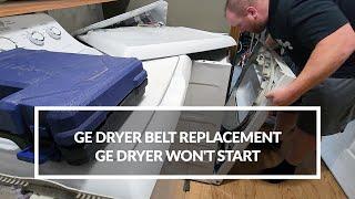 GE Dryer Belt Replacement | GE Dryer Won't Start | Model gtd42gasj2ww #diy #generalelectric #dryer