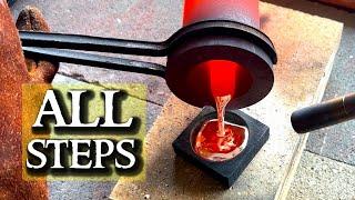 Silver Pouring FULL TUTORIAL - Learn to Pour Silver at Home!