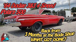 3 Months for my 383 4 speed 64 Dodge to go from RUST BUCKET to ROCK SOLID