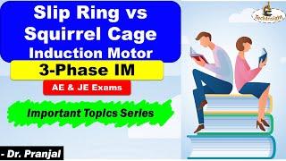 Slip Ring and Squirrel Cage Induction Motor | Concept for MCQs | AE/JE Exam Preparation