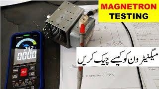 {546} how to test magnetron in microwave oven