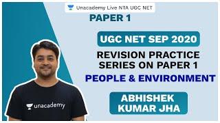 Revision Practice Session on Paper - I | People & Environment | Abhishek Kumar Jha | Unacademy Liv