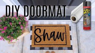 How to Make a Doormat | Flexseal & Vinyl Method