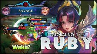 SAVAGE PERFECT!! Next Level Scythe. Wakii? Global No. 1 Ruby - Mobile Legends: Bang Bang