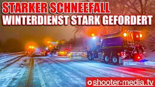 ️  WINTERDIENST EXTREM GEFORDERT - STARKER SCHNEEFALL  ️ | Massive Verkehrsbehinderungen