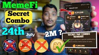Memefi Secret Combo Code 24 July || Memefi Coin Secret Code Today 24 July