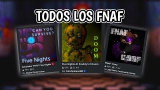 Probé TODOS los JUEGOS de FNAF en ROBLOX!