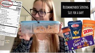 I only ate the RECOMMENDED SERVING SIZE for a day! | Emily Sophia