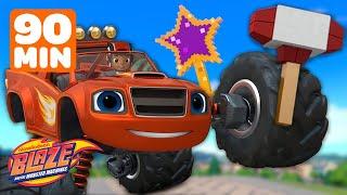 Blaze Gets Trapped, Builds a Sledgehammer, & More BLAZING Missions! | Blaze and the Monster Machines