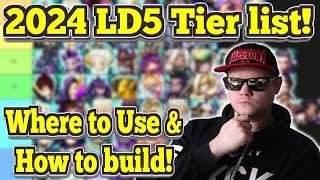 2024 LD Nat 5 Tier List + How to build & Where to Use! With Timestamps - Summoners War