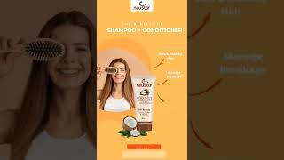 Neustar Coconut Shampoo+ Conditioner - 2 in 1 Formula for silky & healthy hair #coconutshampoo
