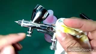 Easy way to Cleaning Airbrush with Nail Cleaner