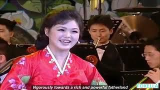 Kim Jong Un's wife Ri Sol Ju singing Burn High, Campfire