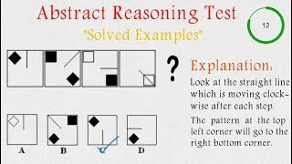 Abstract Reasoning Test | Non Verbal Test | Solved Examples |