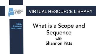 What is a Scope and Sequence