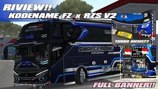 RIVIEW!! || KODENAME FSxRZS S2 FULL BANNER || BUSSID V3.7.1