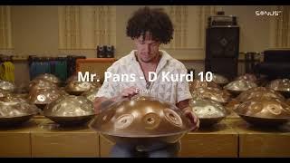 D Kurd 10 Stainless Steel Handpan Mr. Pans (Brown)