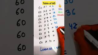 60 table trick #table #maths #tricks #shorts #trending #learnwithaarti #learn with aarti