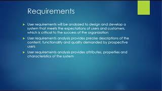 Systems Requirements