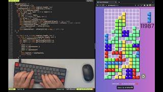ASMR Programming - Coding Tetris - No Talking