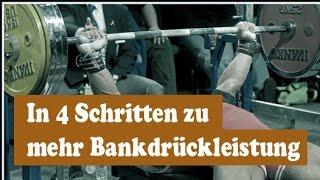 Bankdrücken - In 4 Schritten zu mehr Leistung