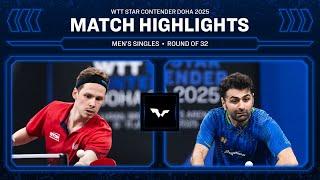 Jonathan Groth vs Noshad Alamiyan | MS R32 | WTT Star Contender Doha 2025