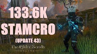 ESO - Stamina Necromancer 133.6k PvE DPS Build - Update 43