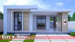 Simple House | House Design idea |  6m x 9m with Swimming pool