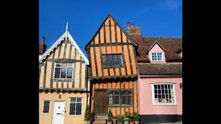 Lavenham walk in amongst Medieval and Tudor splendour (4K)