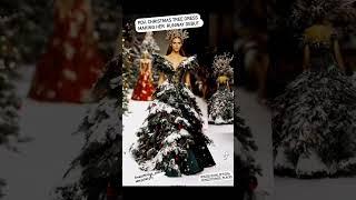 #ideasfashion #christmasgown #aifashionweek #fypyoutube #fashionvideo #christmastreedress