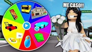 Brookhaven PERO ME CONVIERTO EN LO QUE SALGA EN LA RULETA 2 ME CASO en roblox | paolazgames