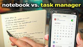 How to Manage Your Tasks With a Notebook (Not an App)