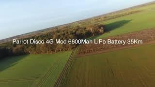 Parrot Disco 4G Mod 6600Mah LiPo Battery 35Km (8x Speed Up)