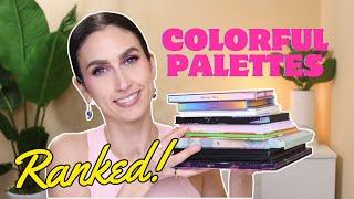 THE BEST COLORFUL PALETTES IN MY COLLECTION RANKED! ️