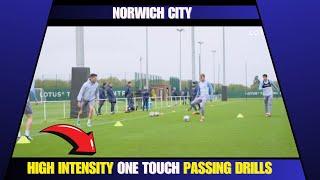 High Intensity One Touch Passing Drills !! / Norwich City