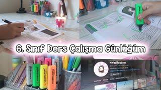 6. Sınıf Ders Çalışma Günlüğüm  ~Sündüz And Vlog