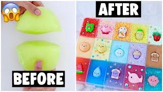 18 EXTREME SLIME PALETTE MAKEOVERS! *fixing my 2 year old slime*
