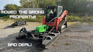 BIG MISTAKE/COMMERCIAL BUSH HOGGING: I MOWED THE WRONG PROPERTY…