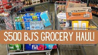 BJ’S Grocery Haul | $500 Bulk Grocery Shopping with Coupons | Krys the Maximizer