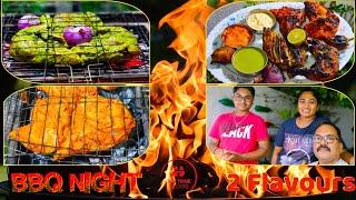 BBQ night with family | Barbecue chicken recipe | Home made BBQ chicken | Green&Red BBQ chicken