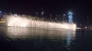 The Dubai Fountain near Burj Khalifa Lake