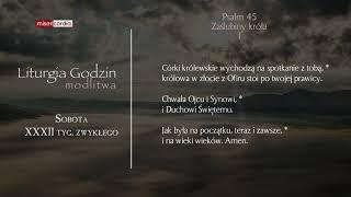 Liturgia Godzin | Modlitwa Południowa | Sobota, XXXII tyg. zwykłego