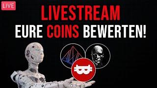 Eure Coins BEWERTEN + Diese Kryptos Kaufe ich JETZT! | Krypto Livestream Deutsch