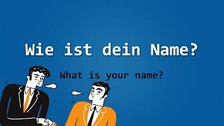 German vocabulary practice for beginners A1.1 - Lesson 1.2 - Wie heißt du? (How are you called?)